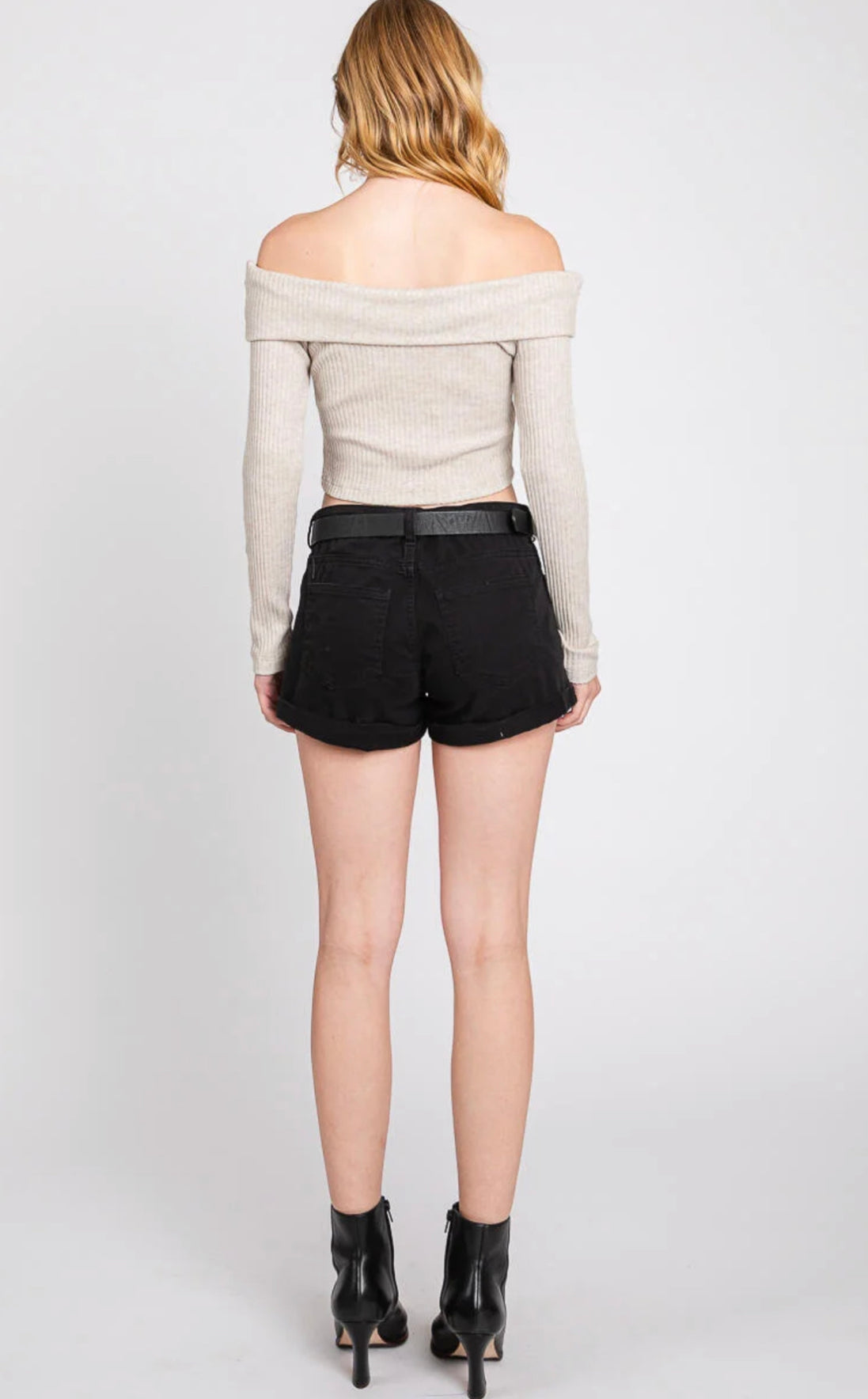 Off Shoulder Crop Top