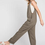 Front Pocketed Jumpsuit