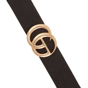 METAL GO BUCKLE METALLIC SPARKLE ELASTIC BELT