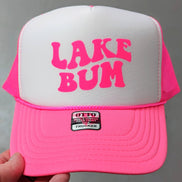 Lake Bum Neon Foam Trucker Hat