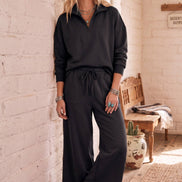 Scuba Wide Leg Pants (Half Zip Pullover Top Sold Separately)