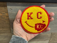 KC Smiley Chenille Patch