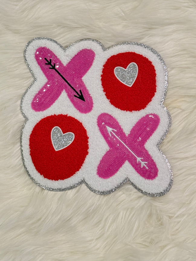 XOXO Sequin and Chenille X-Large Patch (Valentine’s Collection)