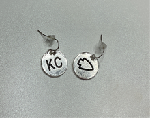 Load image into Gallery viewer, KC Charm Disc Earrings
