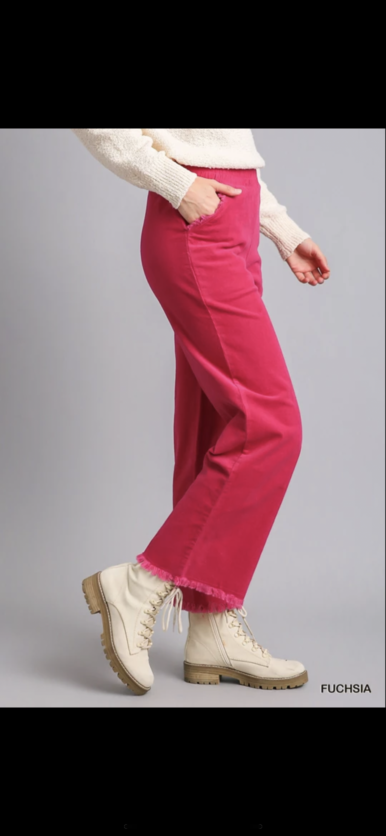 Wide Leg Corduroy Pants