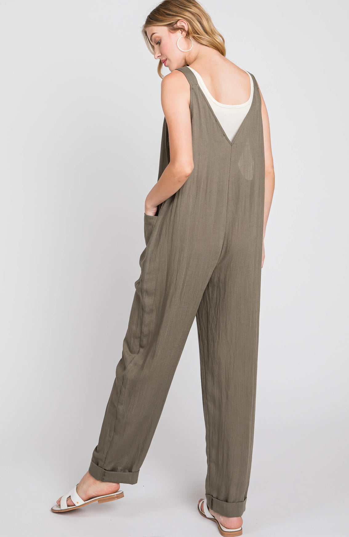 Front Pocketed Jumpsuit