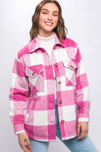 Load image into Gallery viewer, Plaid Sherpa Lined Shacket
