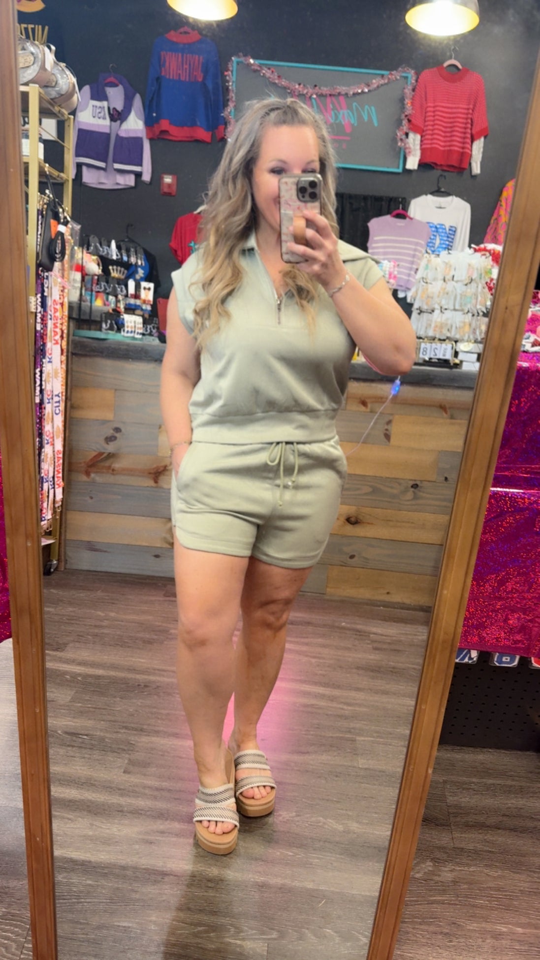 Blake Half Zip SHORTS only