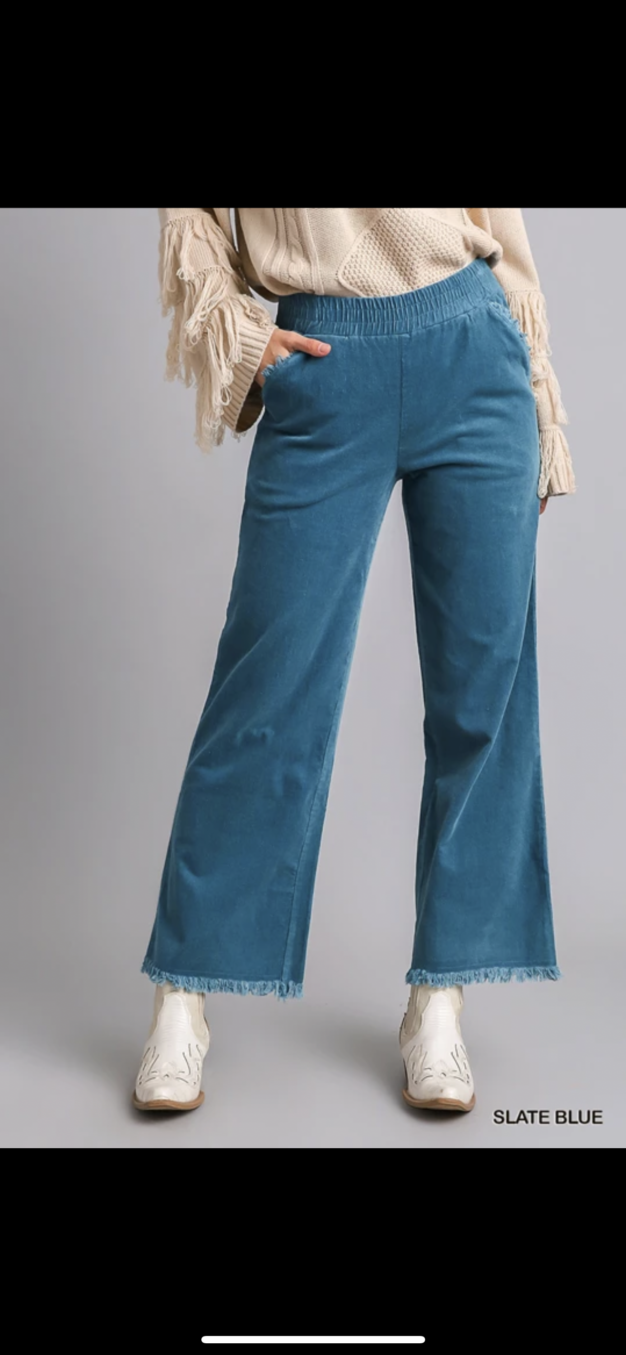 Wide Leg Corduroy Pants