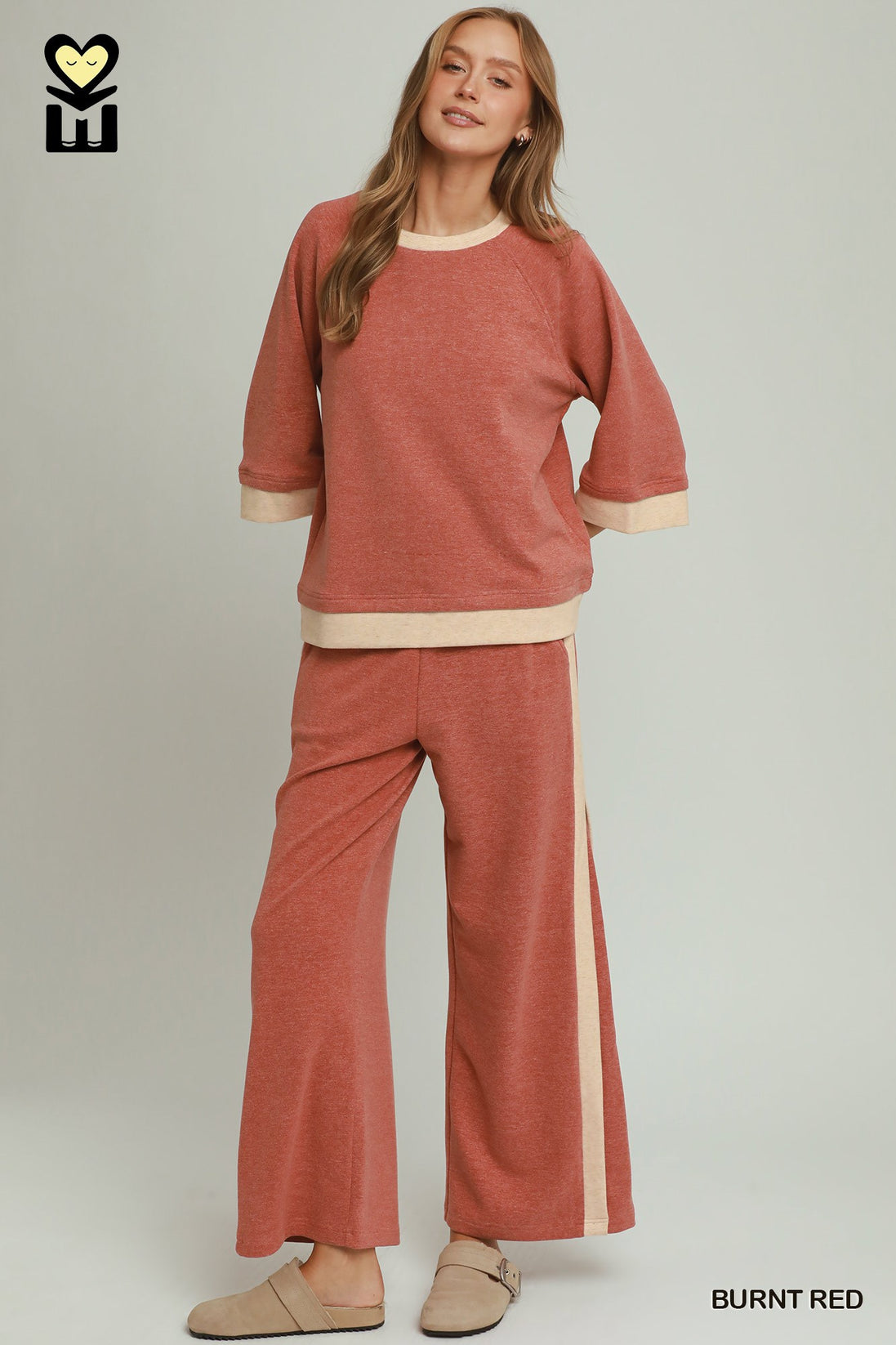 Dream Plush Contrast Raglan Sleeve (Bottoms Sold Separately)