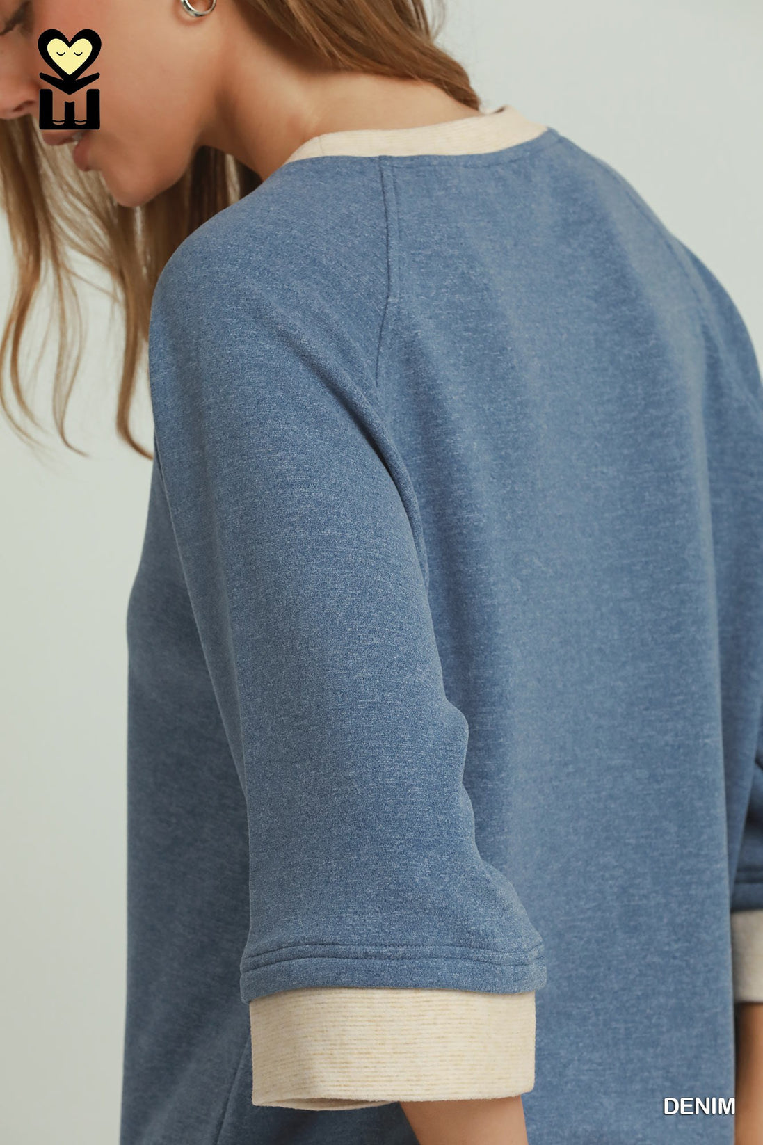 Dream Plush Contrast Raglan Sleeve (Bottoms Sold Separately)