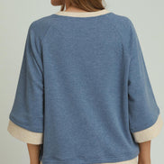 Dream Plush Contrast Raglan Sleeve (Bottoms Sold Separately)