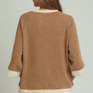 Dream Plush Contrast Raglan Sleeve (Bottoms Sold Separately)