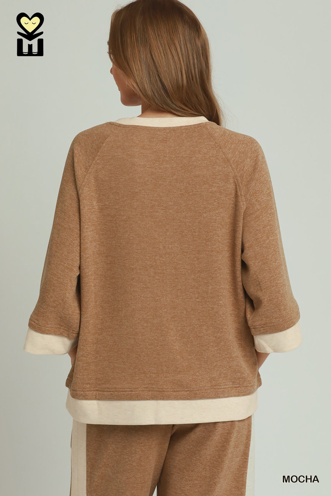 Dream Plush Contrast Raglan Sleeve (Bottoms Sold Separately)