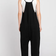Terry Cloth jumpsuit with front patch pockets