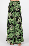 Smocked Waist Wide Leg Pants