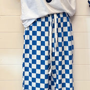 Checkered Royals Pants