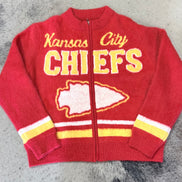 Chiefs Fuzzy Zip-Up Sweater