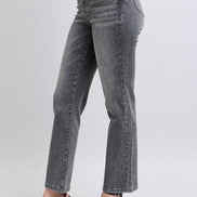 JUDY BLUE High Rise Rhinestone Straight
