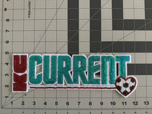 KC Current Soccer Sequin X-Large Patch