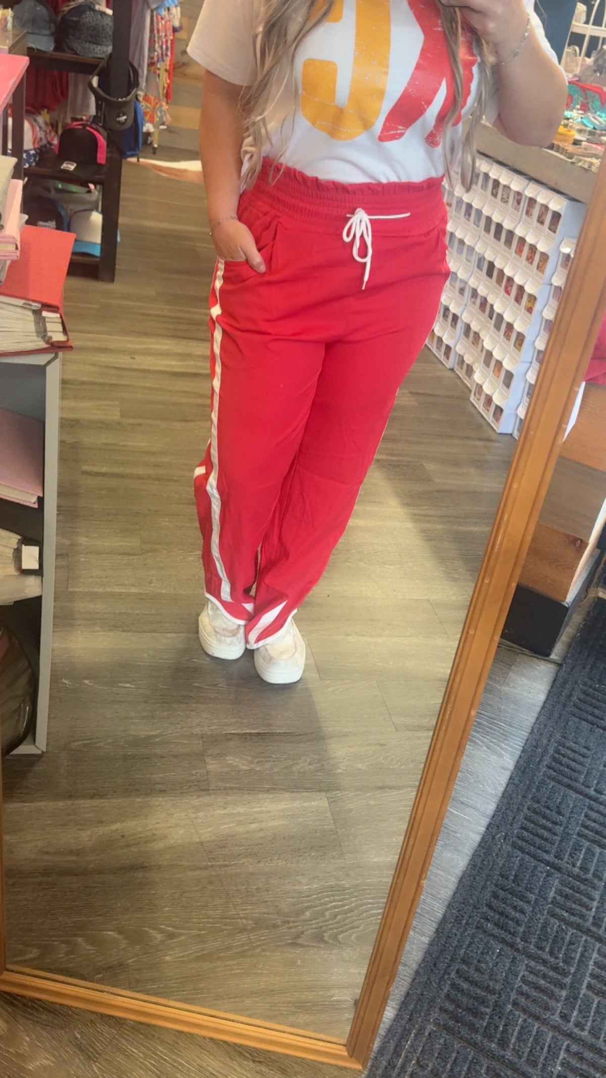 Wide Leg Track Pants