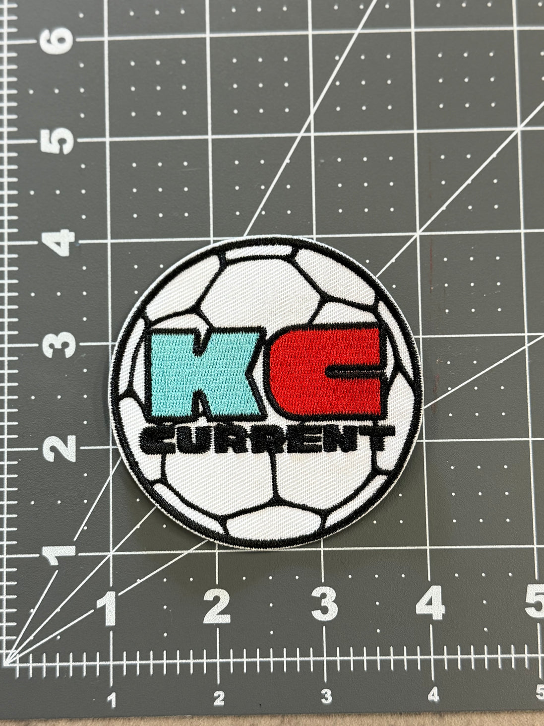 KC Current Soccer Ball Patch