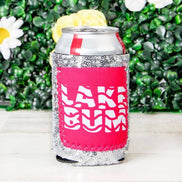 Lake Bum Sequin Can Cooler