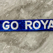 Let’s Go Royals Adjustable Sequin and Bead Purse Strap