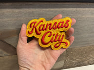 Script Kansas City Chenille Patch