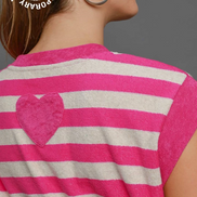 Sleeveless Striped Towel Dress (Pink)