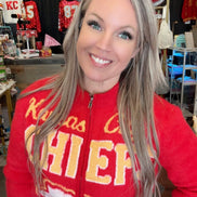 Chiefs Fuzzy Zip-Up Sweater