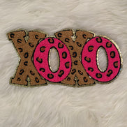 XOXO Leopard Chenille X-Large Patch (Valentine’s Collection)