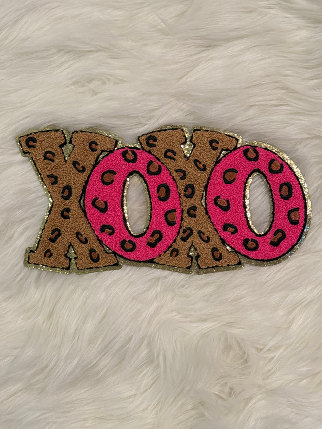 XOXO Leopard Chenille X-Large Patch (Valentine’s Collection)
