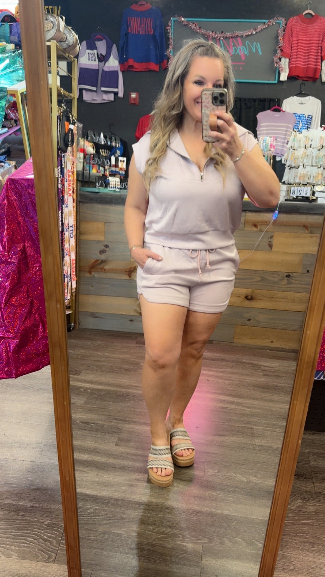 Blake Half Zip SHORTS only