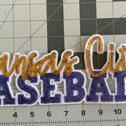 Kansas City Baseball Royals Tee w/Sequin Patch