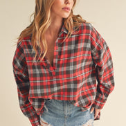 Plaid Pullover Shirt