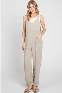 Front Pocketed Jumpsuit