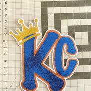 KC w/Crown Royals Tee w/Sequin Patch