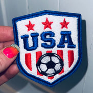 USA Soccer Badge Chenille Patch (3 inch)