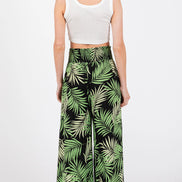 Smocked Waist Wide Leg Pants