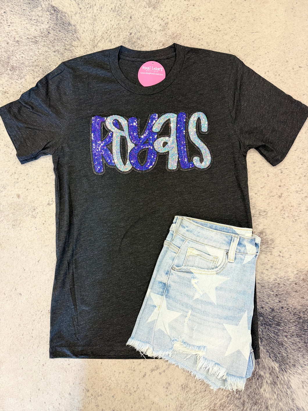 Royals Tee w/Sequin Patch