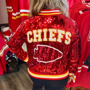 KC Sequin Bomber Jacket