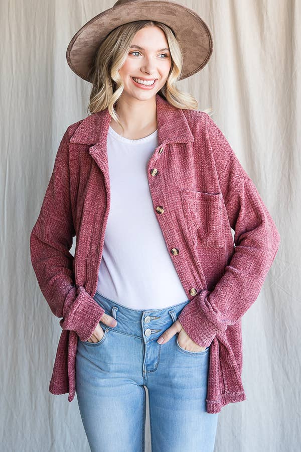 Chenille Shacket