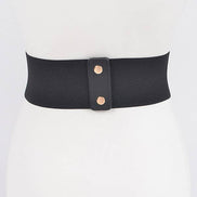Faux Leather Elastic Belt