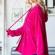 Hooded Chenille Shacket