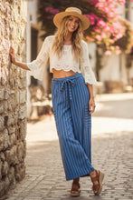 Load image into Gallery viewer, Striped Knit Wide Leg Pants
