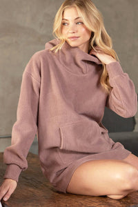 FLEECE HOODIE TUNIC