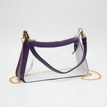 Load image into Gallery viewer, Marilyn Clear Satchel Bag With Chain Strap
