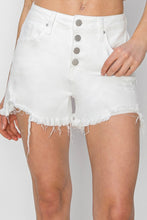 Load image into Gallery viewer, RISEN Tummy Control Button Fly Shorts (White)
