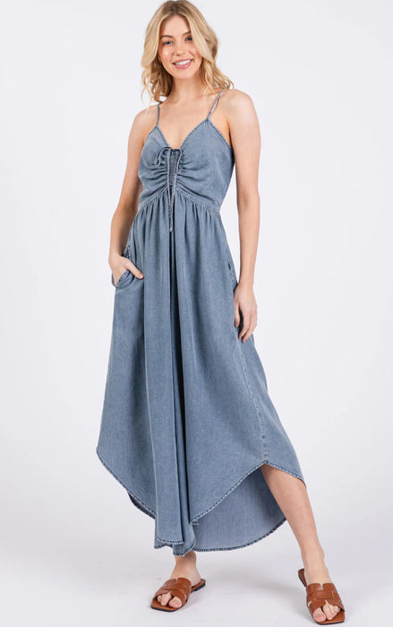 Ruched Front Jumpsuit